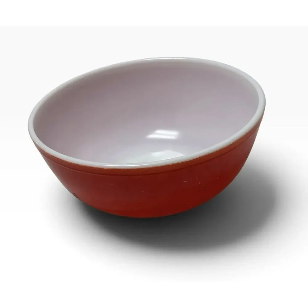 Pyrex Primary Color Red Nesting Mixing 4 Quarts Bowl #404